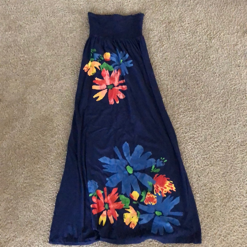 Small Tropical Floral Old Navy Maxi Dress